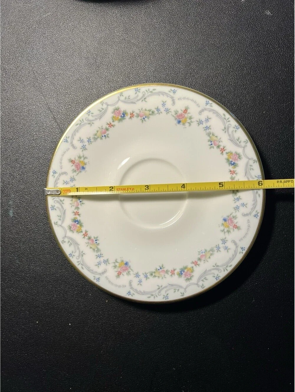 Royal Doulton England 1980s Set Of 6 Saucers Candice Bone China, 6”